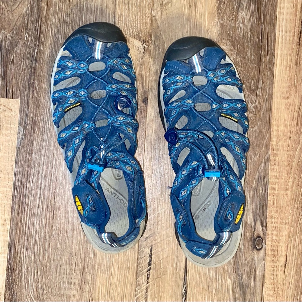 Keen Whisper Hiking Sandals Poseidon/Blue Danube